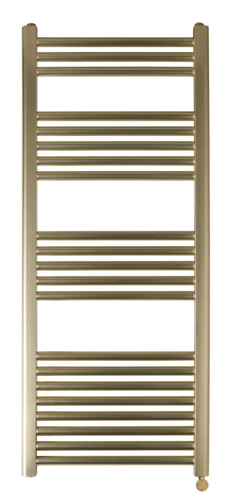 PrimeHeat Electric Heated Towel Rail Brushed Brass - 1200mm x 500mm Secondary image