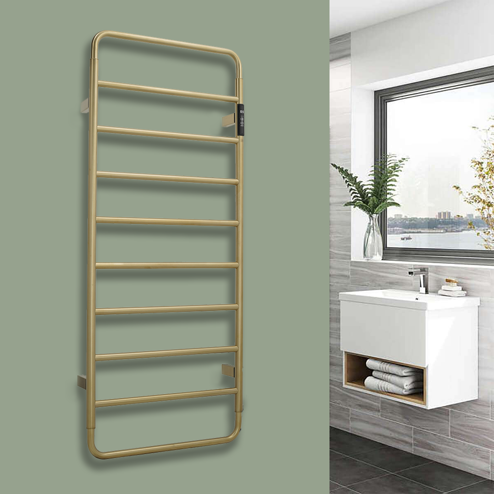  gold heated towel rail electric