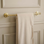 brushed gold towel holder