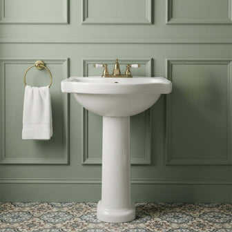 brushed brass towel ring Main image