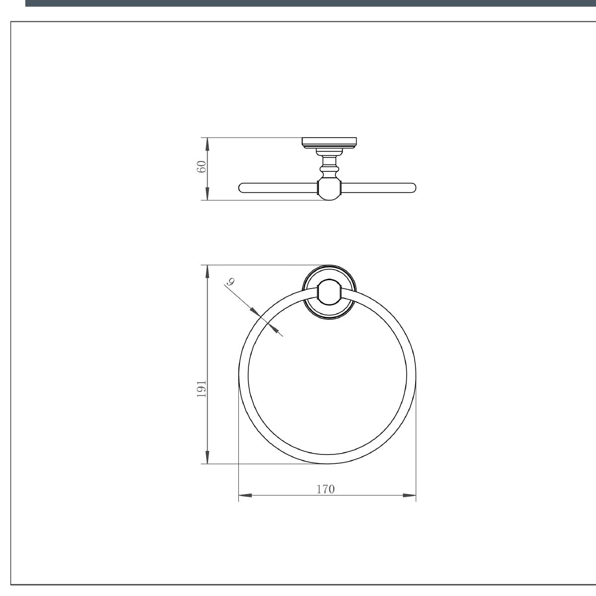 brushed gold towel ring