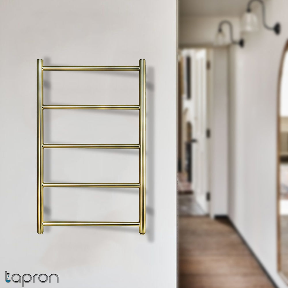 Gold Radiator Bathroom | Brushed Gold Towel Radiator | Tapron