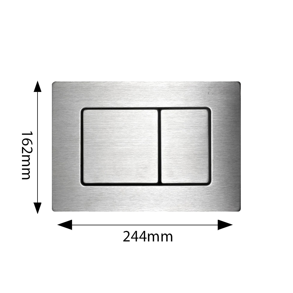 geberit toilet compatible brushed nickel flush plate
