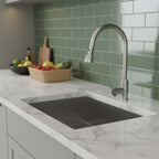 brushed nickel kitchen tap