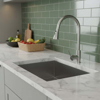 brushed nickel kitchen tap