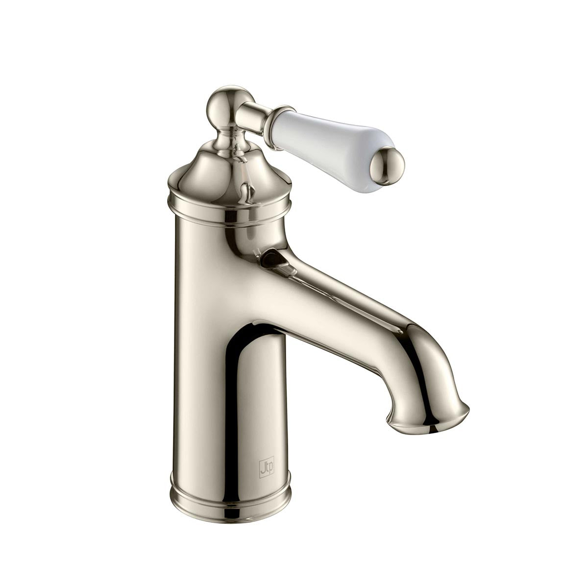 brushed nickel single lever basin tap