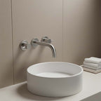 brushed stainless steel basin tap wall mounted 