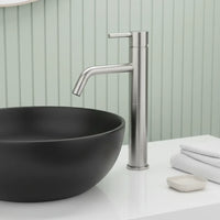 Brushed Stainless steel tall basin tap