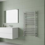 brushed stainless steel towel radiator