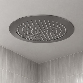Black ceiling mounted shower head 300mm  Main image