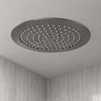 Black ceiling mounted shower head 300mm 