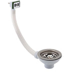 square overflow sink waste