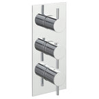 chrome 2 outlet concealed shower valve