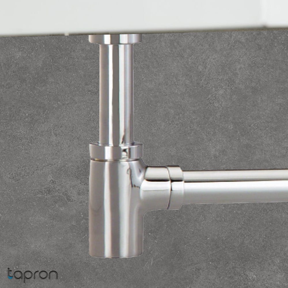 chrome basin waste trap