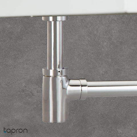 chrome basin waste trap