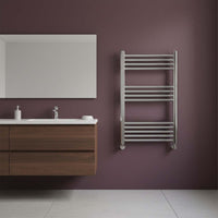 chrome small bathroom radiator