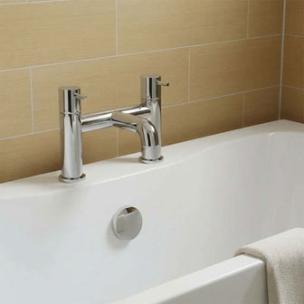chrome bridge bath tap deck mounted Main image