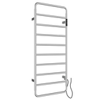 chrome electric towel rail with thermostat