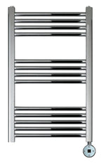 chrome electric towel rail with thermostat