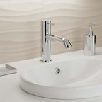 chrome single lever basin mixer tap 