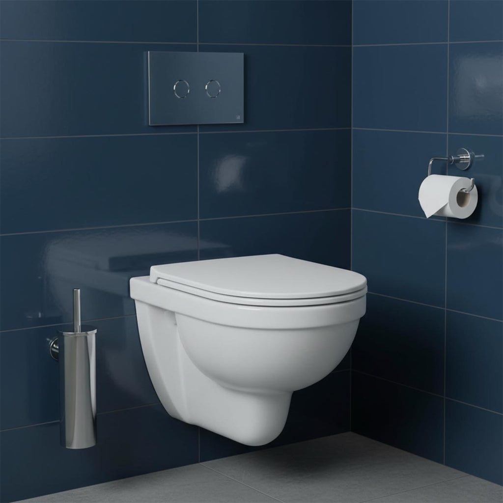 chrome toilet flush button