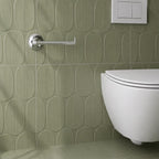 chrome toilet paper holder - square
