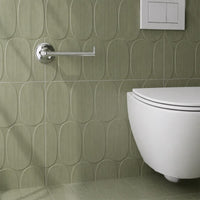 chrome toilet paper holder - square