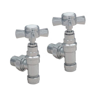 Traditional Angle Radiator Valve - Chrome 