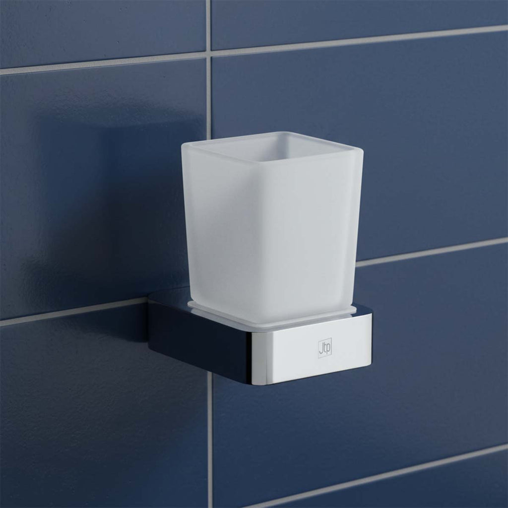chrome wall mounted bathroom toothbrush holder
