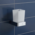 chrome wall mounted bathroom toothbrush holder