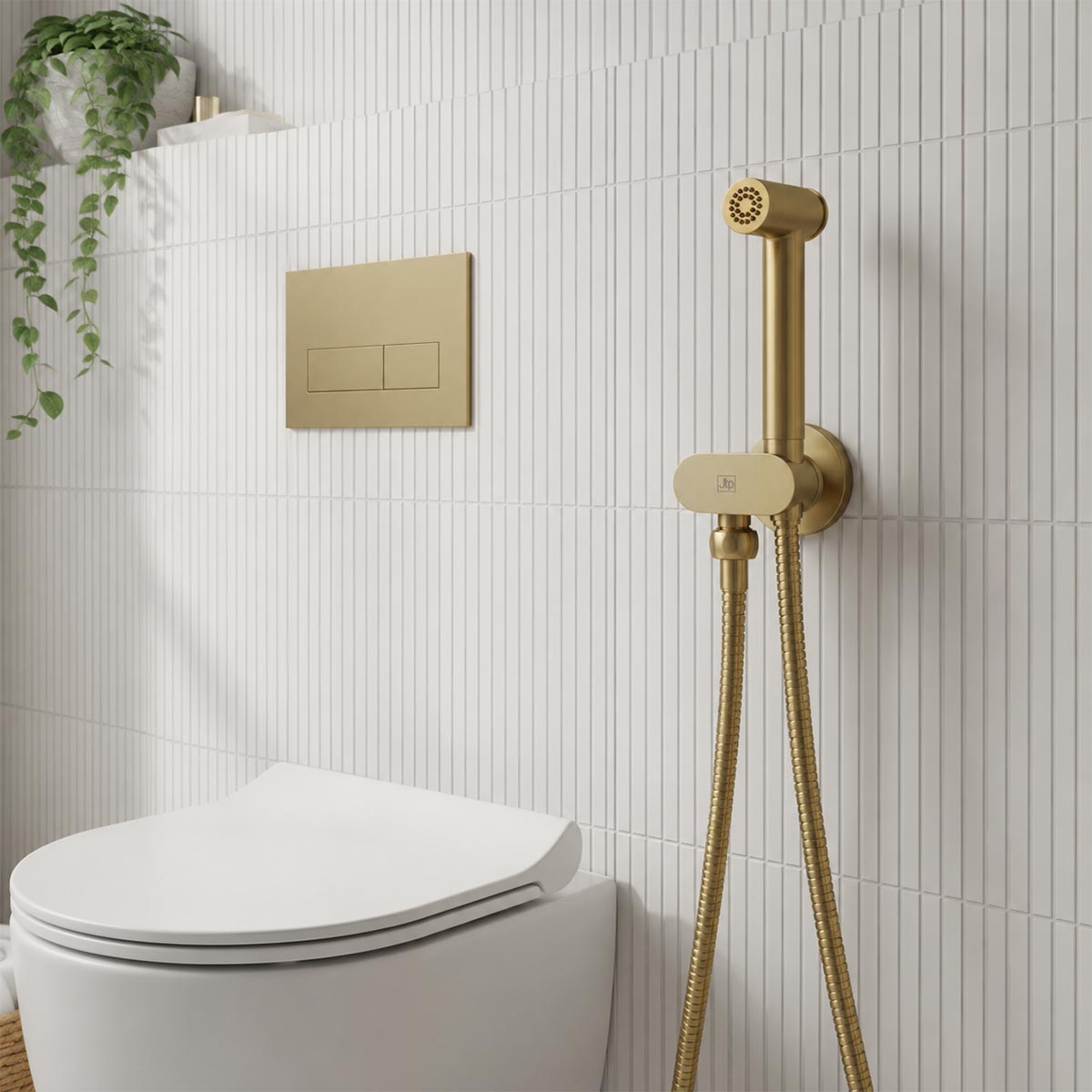 cold water douche kit - brushed brass