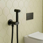 cold water douche shower kit - matt black