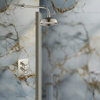 single concealed shower valve- brushed nickel