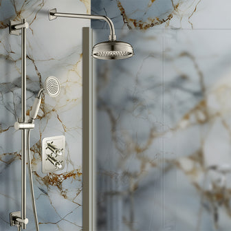 Brushed Nickel 2 Outlet Concealed Shower Valve Secondary image