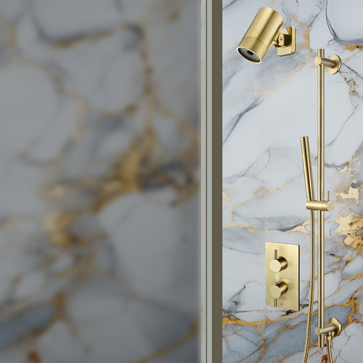 concealed thermostatic shower valve 2 outlets