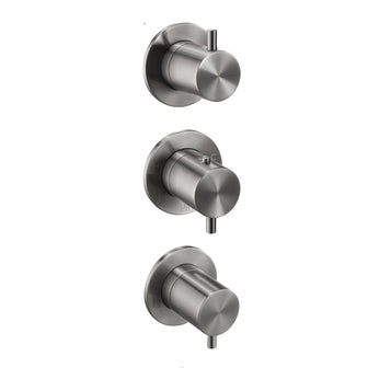 black concealed thermostatic shower valve  Main image