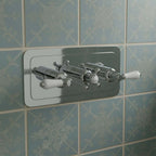 concealed three way lever shower valve - chrome  