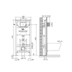 concealed wc cistern with wall hung frame