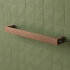 dark bronze electric towel bar with timer