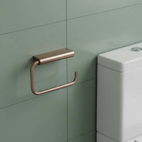 brushed bronze toilet roll holder
