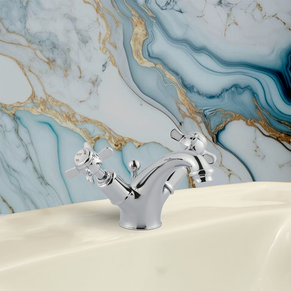 Traditional Mono Basin Mixer Tap with Pop-up Waste