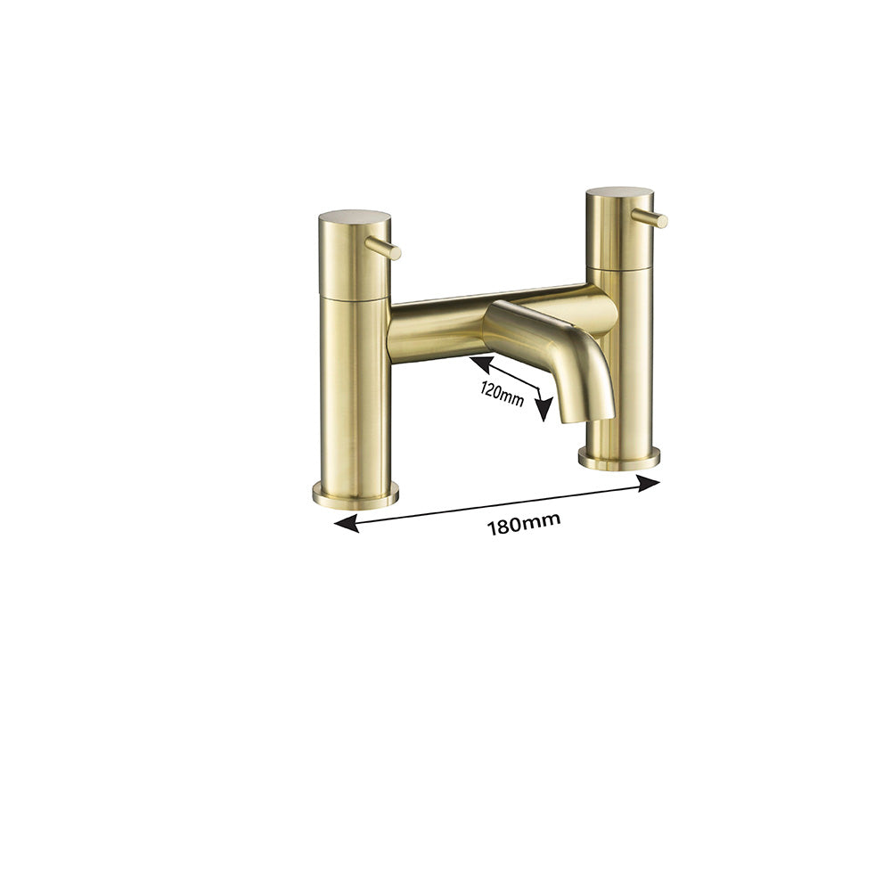 Brushed Brass Bath filler