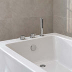deck mounted  Pullout Shower Handle With Overflow Waste Drainer