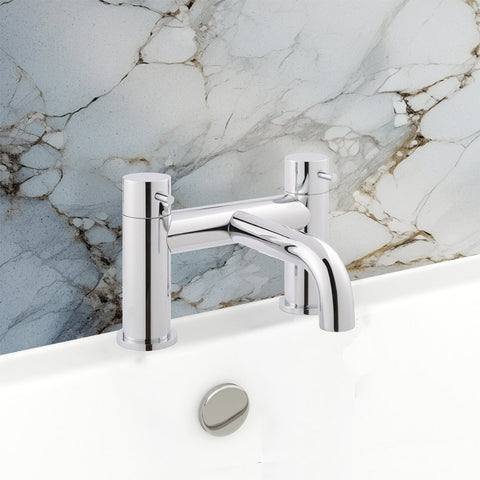 deck mounted bath filler tap chrome 