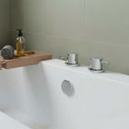 deck mounted control on /off valves for bath