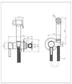 stainless steel douche kit