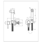 stainless steel douche kit