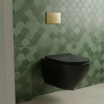 dual flush concealed cistern with frame and wall hung toilet Main image