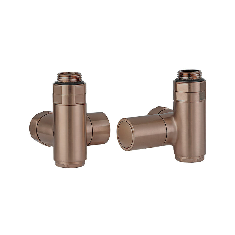 radiator valve dual fuel brushed bronze