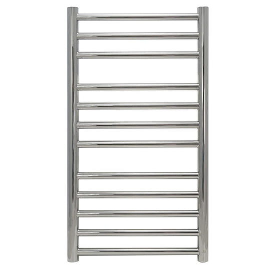 Dual Fuel Stainless Steel Towel Radiator with Chrome Finish - 800mm x 500mm